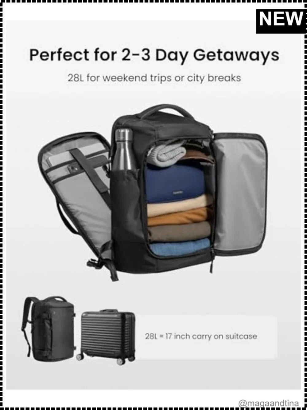 28L Travel Backpack TSA Flight Approved Laptop Bag
